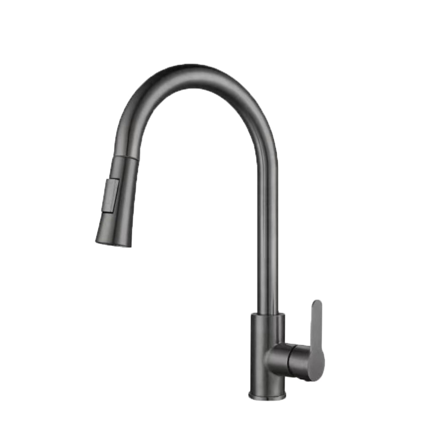 Pull Down Kitchen Faucet with Sprayer, Single Handle, High Arc