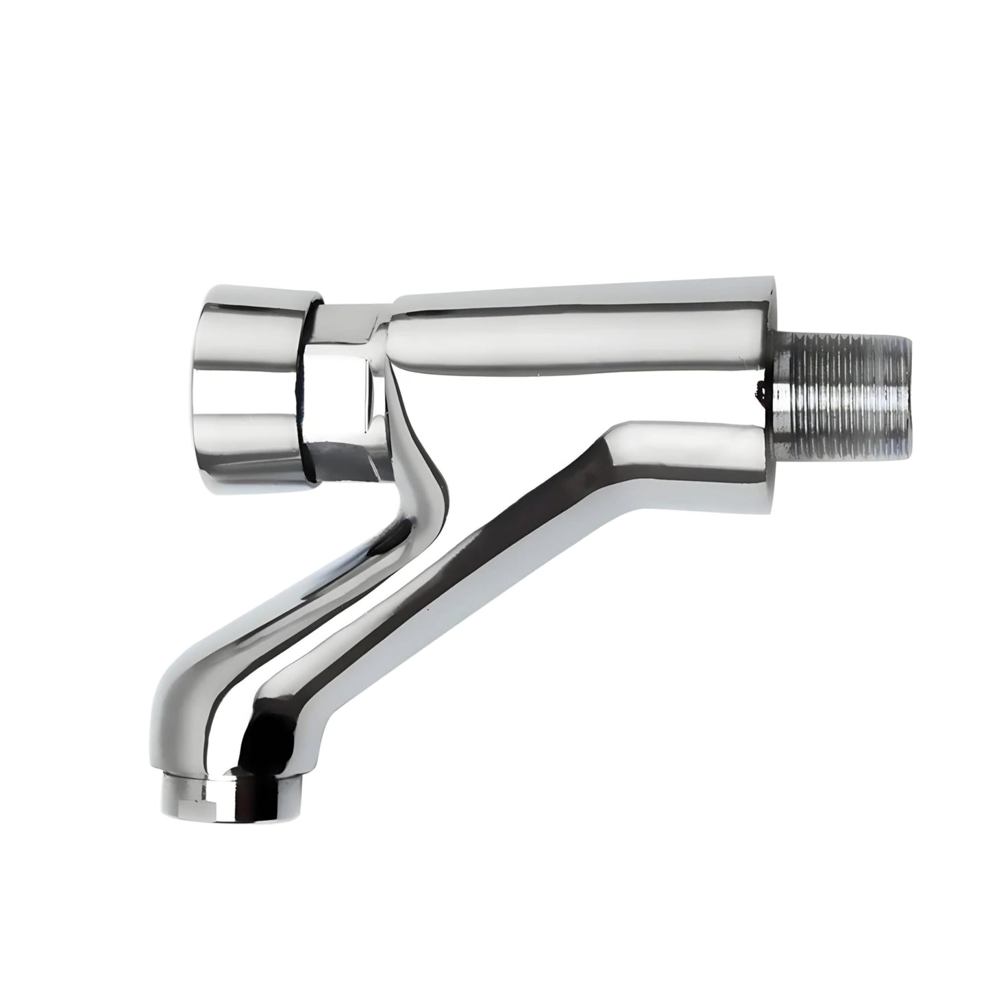 NXUS Self Closing Wall Mounted Tap - Press Tap - Chrome