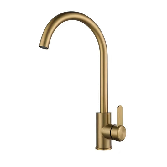 NXUS Kitchen Faucet, Drinking Water Faucet, 360 Single Cold Filtered Water Faucet, Brushed Gold