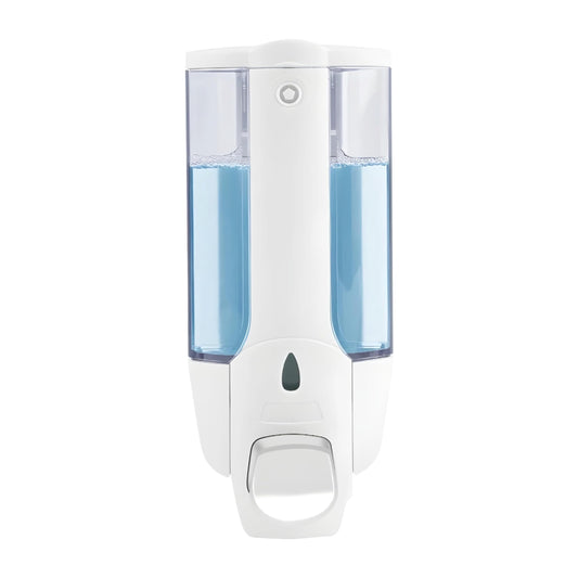 NXUS Wall Mounted Soap Dispenser, Manual, 380 ml, for Hotel, Office, Home (White)