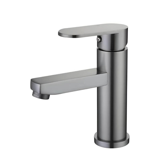 NXUS Modern Bathroom Sink Faucet, Single Handle, Grey