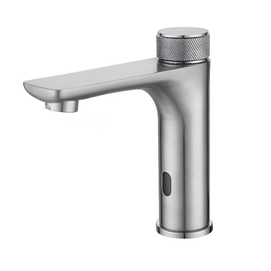 NXUS Basin Mixer Sensor Taps, Automatic Cold and Hot Water Sensor Mixer (Brushed Silver)