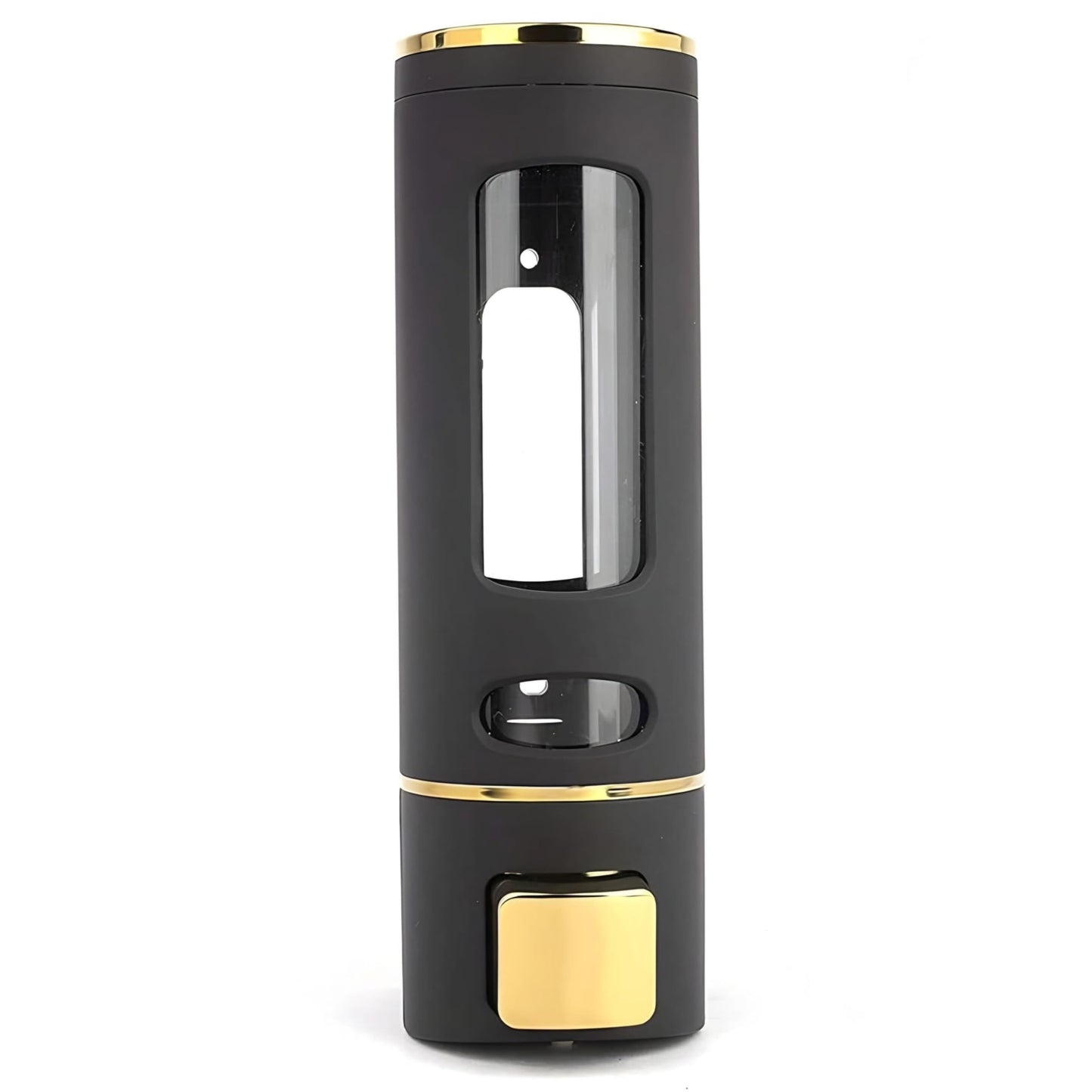 NXUS ABS Plastic Soap Dispenser, 400 ml, Black and Gold