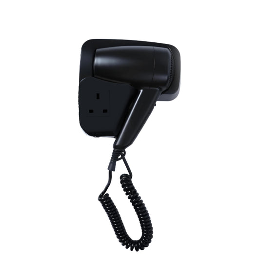 NXUS Hotel Hair Dryer, High-Power, Wall-Mounted, Mute (Black)