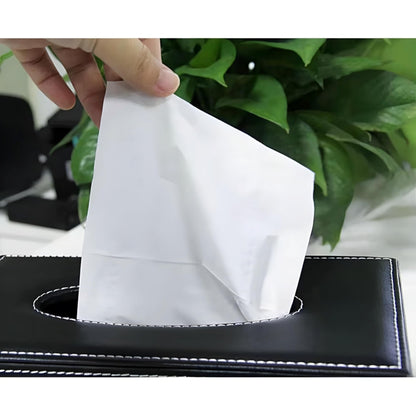 PU Leather Tissue Box Holder for Car, Home, Office Decoration