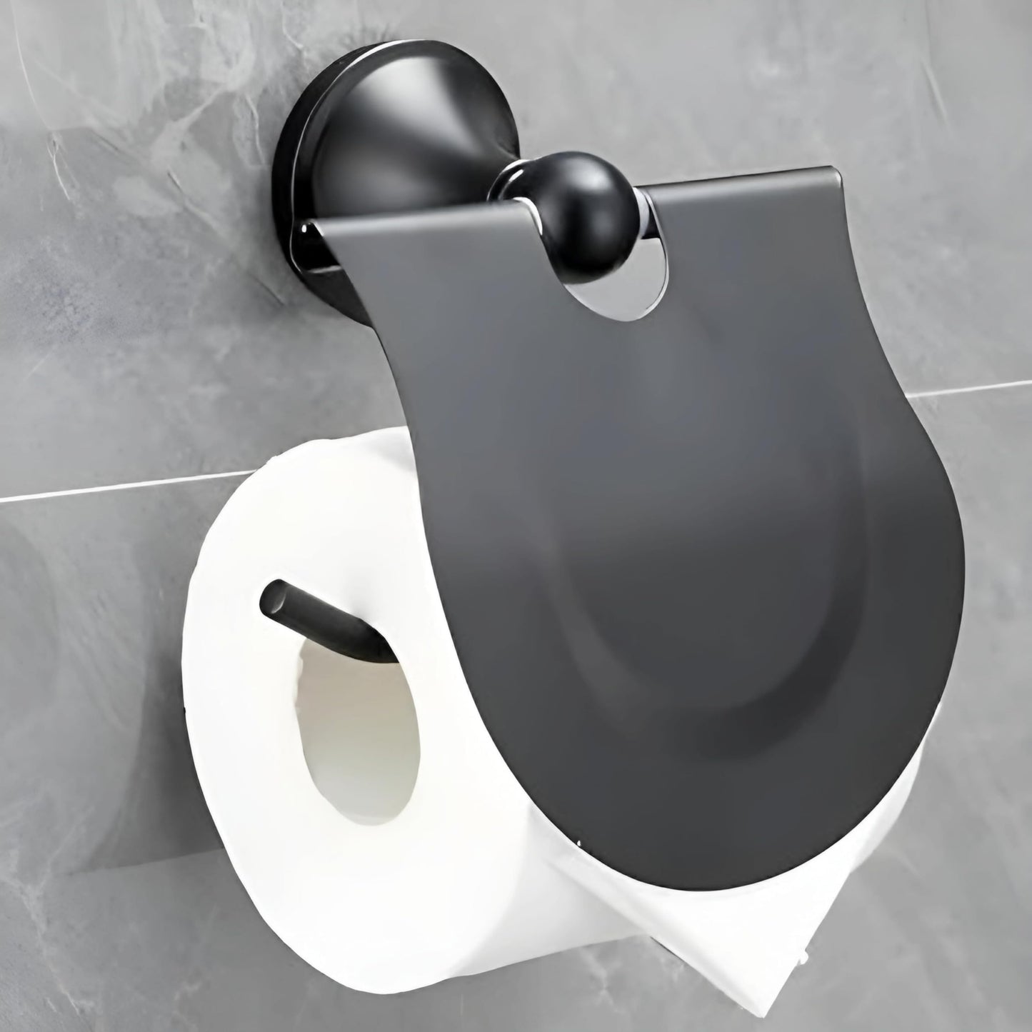 NXUS Toilet Paper Holder, Toilet Paper Box, Toilet Paper Holder, Roll Paper Holder, and Sheet Paper Holder (Black)